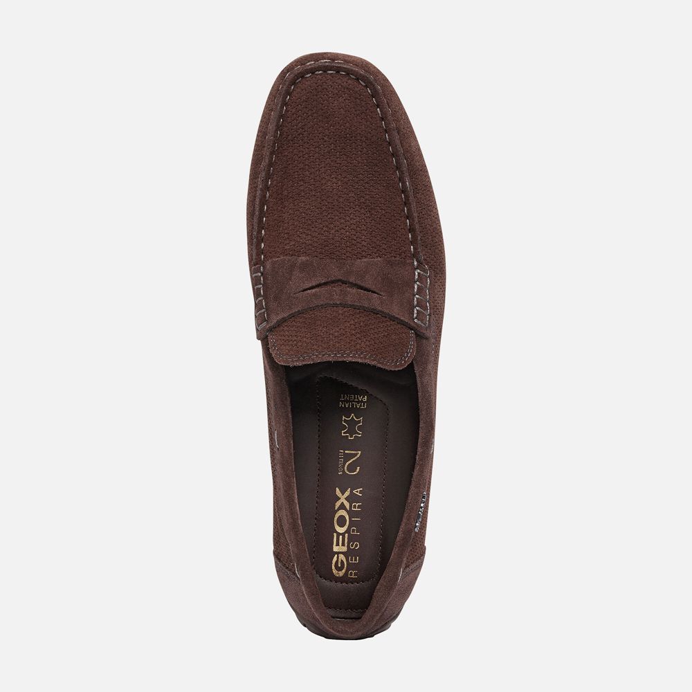 Mocassins Geox Homem Bordeaux - Moner 2Fit - SPAUL1802